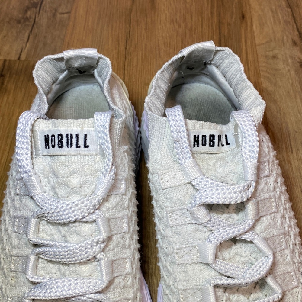 NOBULL Knit Runner Sand White Gum Athletic Training Shoes Womens 7 Mens 5.5 - Picture 4 of 8